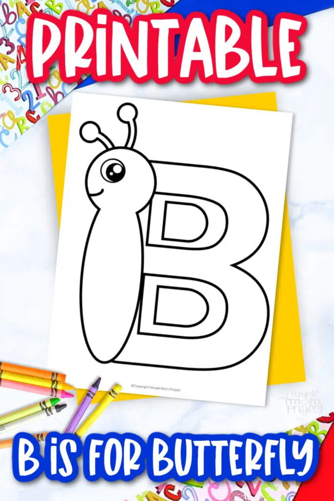 Free printable letter b coloring page â simple mom project