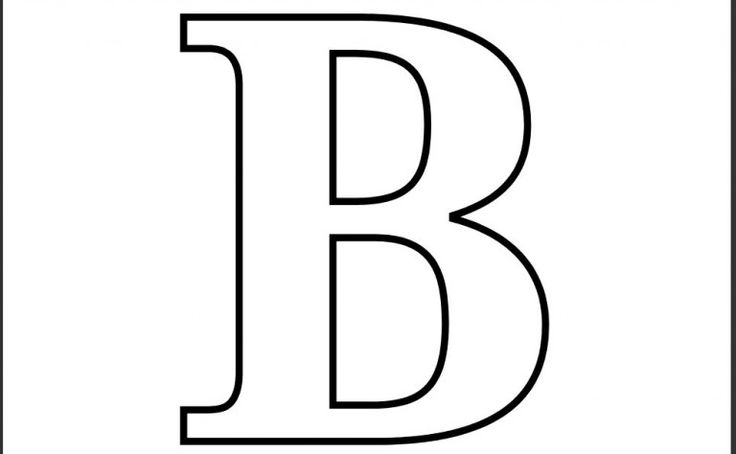 Letter b coloring pages