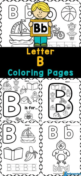Letter b coloring free homeschool deals