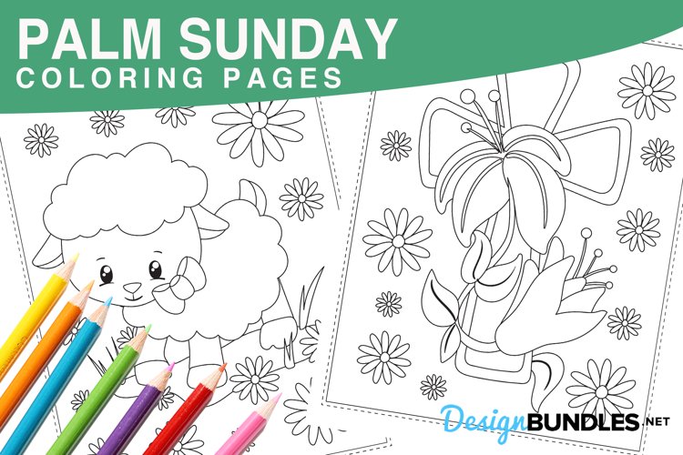 Palm sunday coloring pages