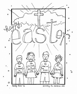 Easter coloring pages religious free printables for kids