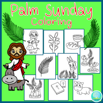 Palm sunday coloring pages religious activities printable worksheets for kids