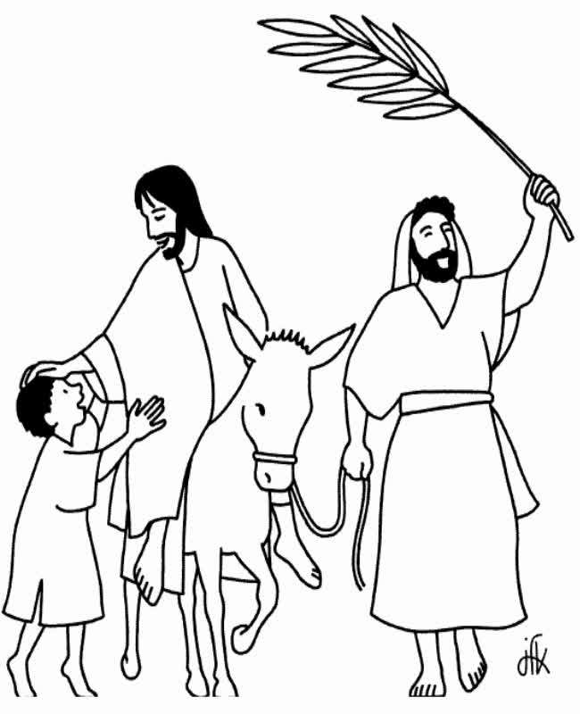 Palm sunday coloring page free and online coloring