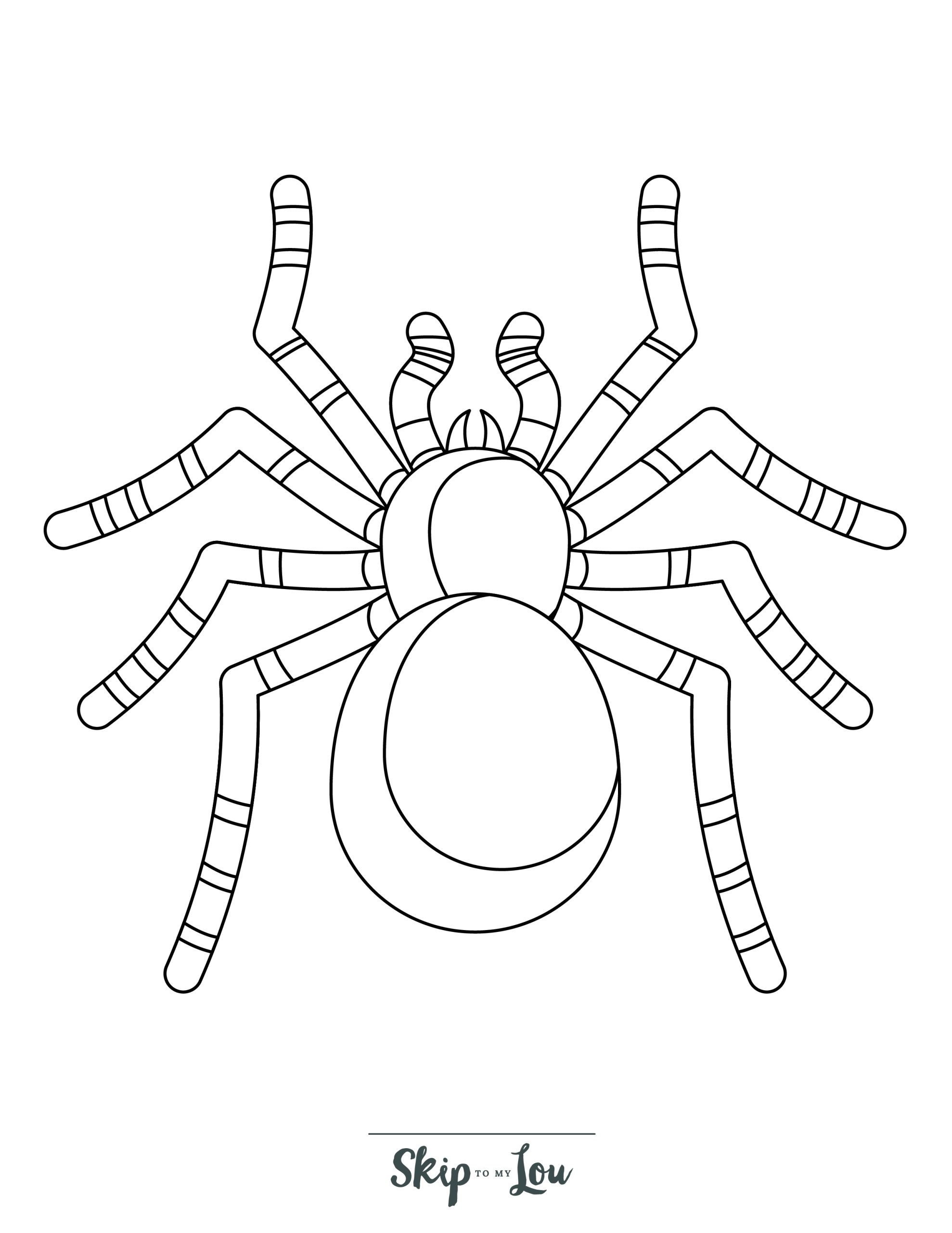 Spider coloring pages free printable pdf sheets skip to my lou