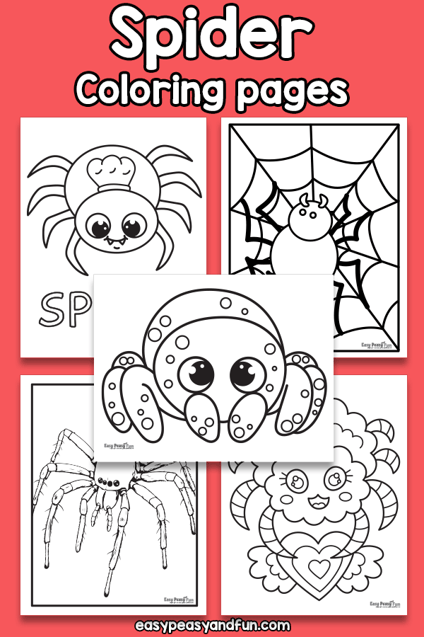 Spider coloring pages â easy peasy and fun hip