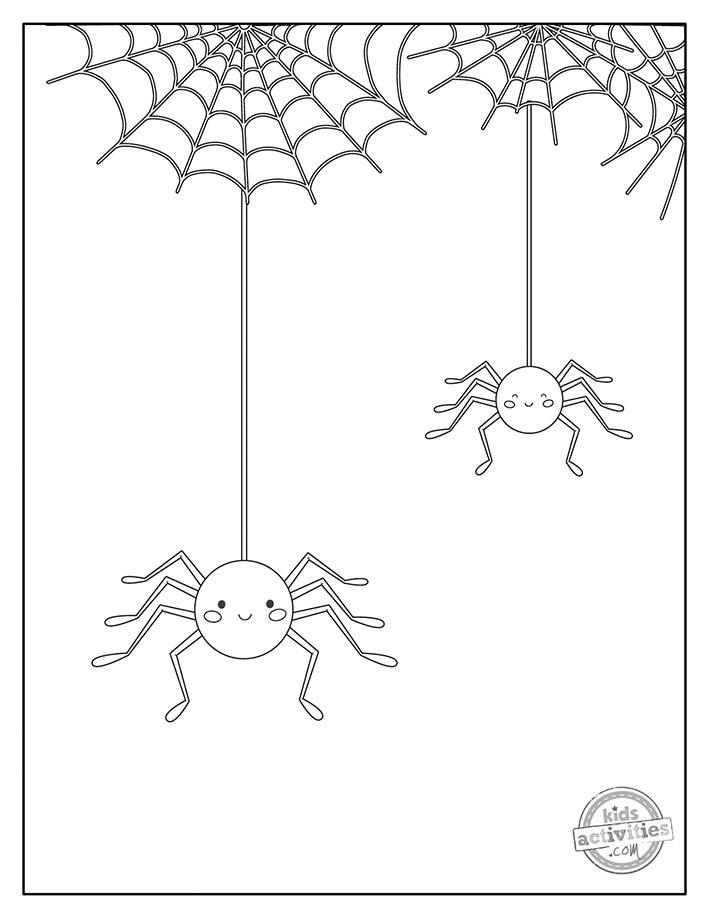 Adorable free spider coloring pages kids activities blog