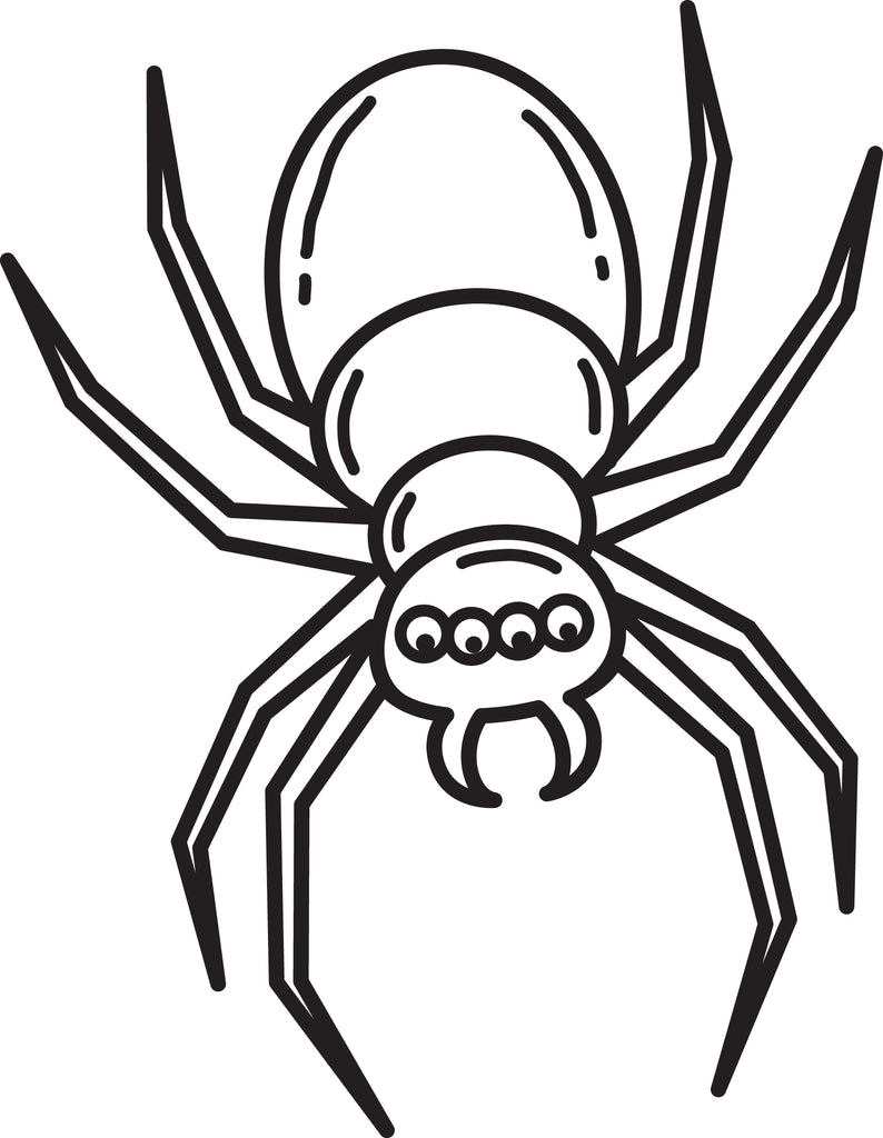 Printable halloween spider coloring page for kids â