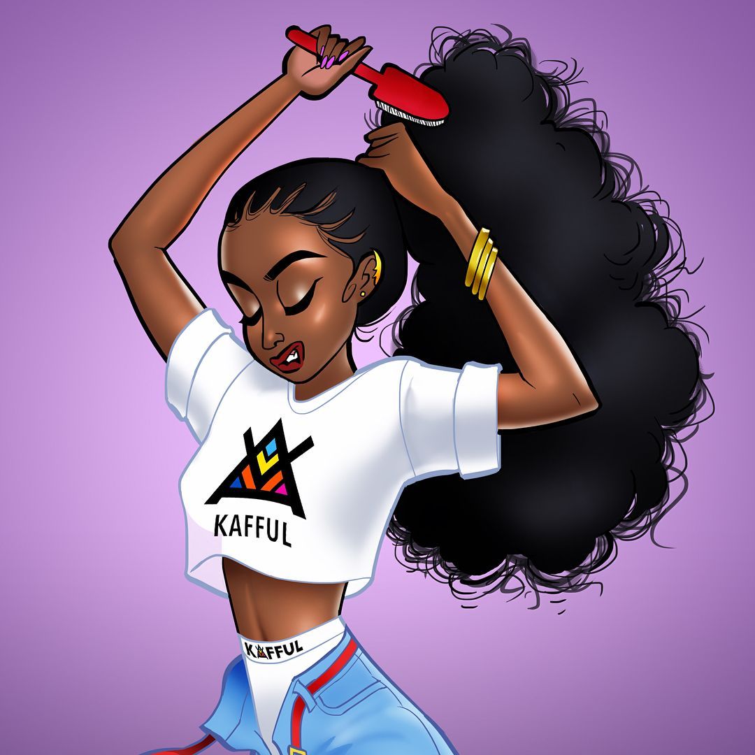 Swag black girl cartoon wallpapers