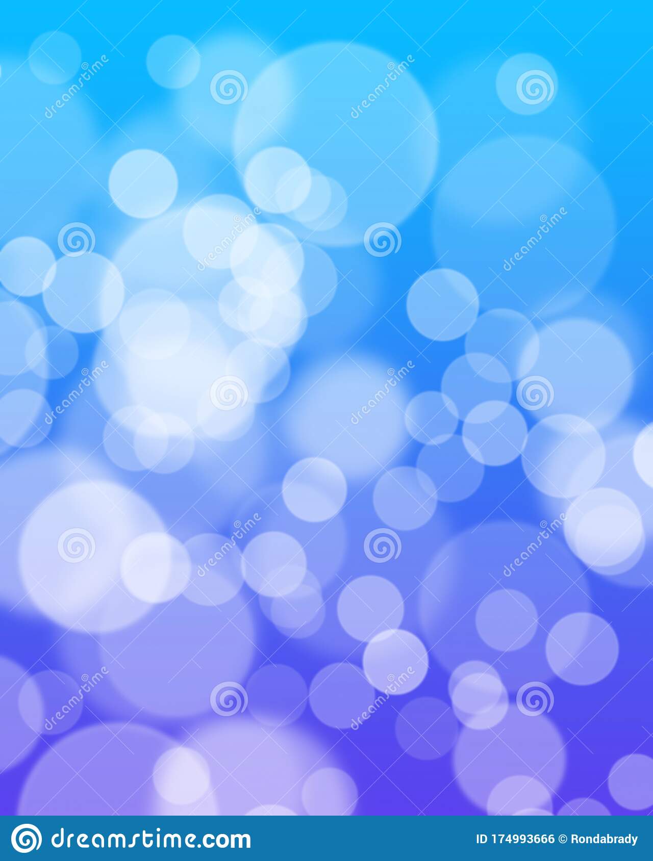 White bokeh on pretty blue and purple background stock photo