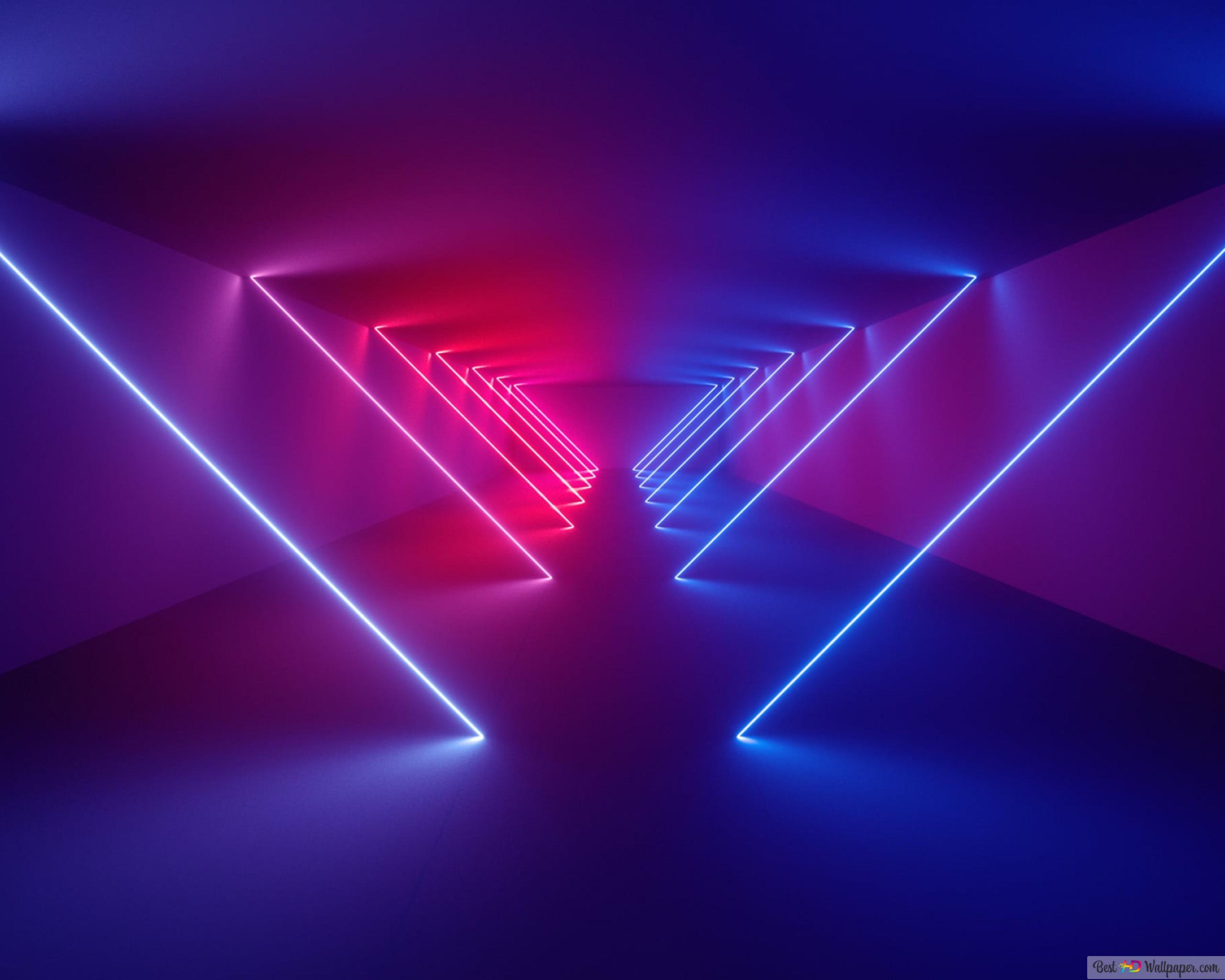 Huawei lights neon k wallpaper download