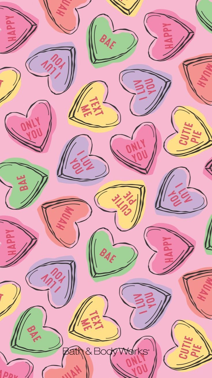 Valentines day iphone wallpaper candy hearts valentines wallpaper iphone iphone wallpaper candy valentines wallpaper