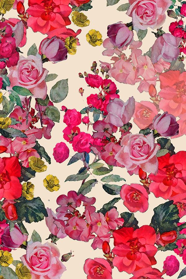 Antique roses floral print on off white fabric vintage floral wallpapers floral wallpaper floral prints