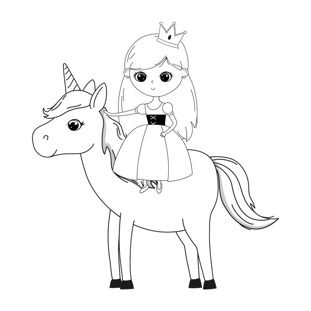 The cutest princess coloring pages for free unicorn coloring pages bunny coloring pages princess coloring pages