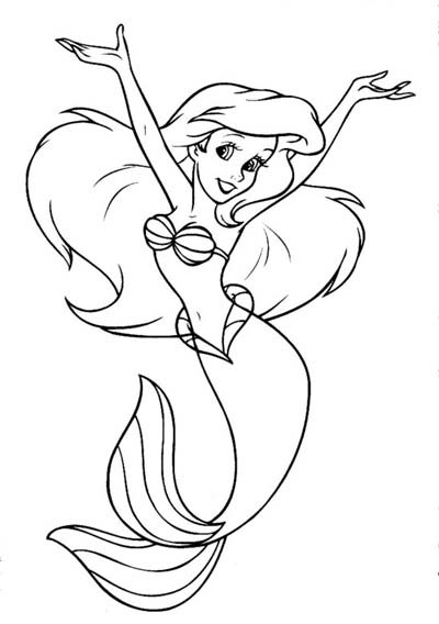 Little mermaid coloring pages ariel coloring pages