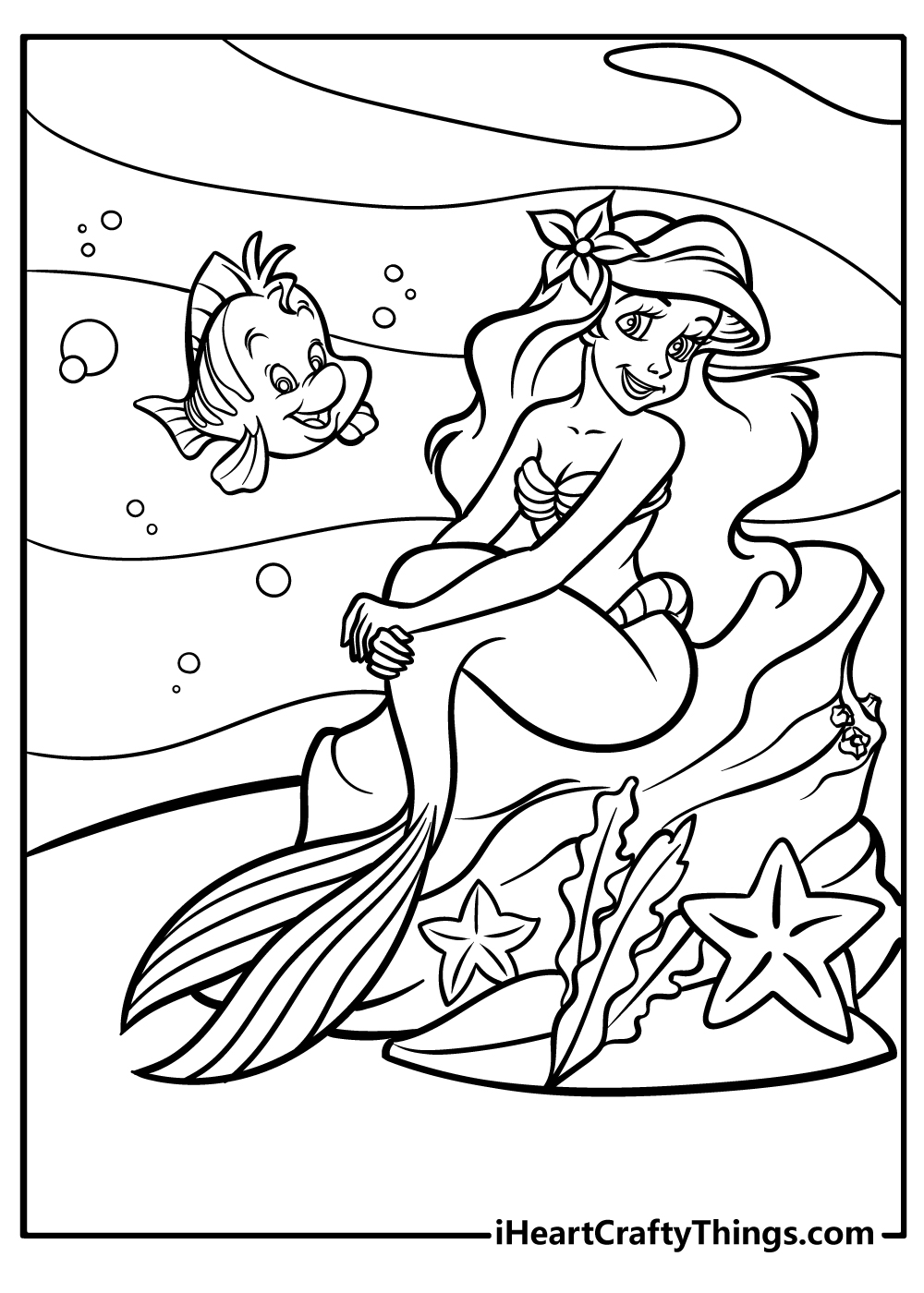 Ariel coloring pages free printables