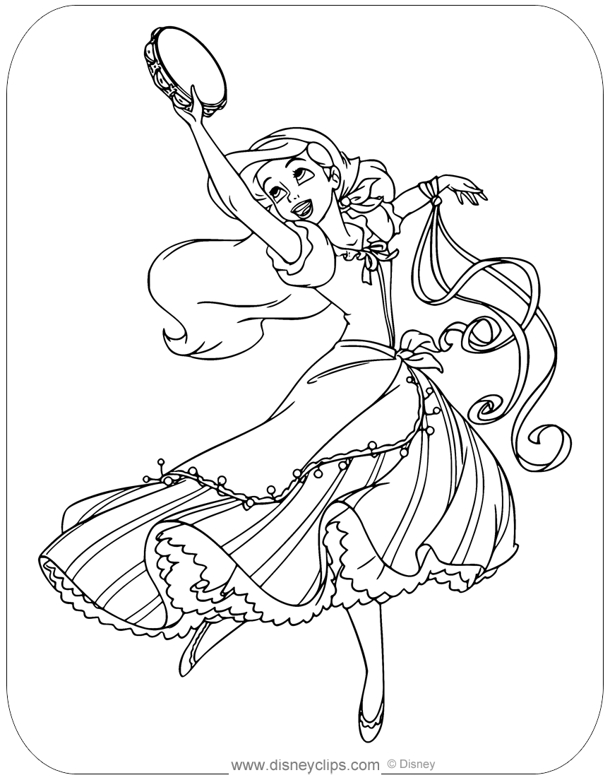 Printable the little mermaid coloring pages