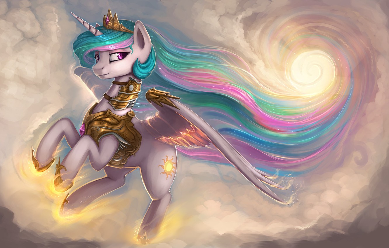 Wallpaper fantasy my little pony friendship is magic princess celestia princess celestia by rain