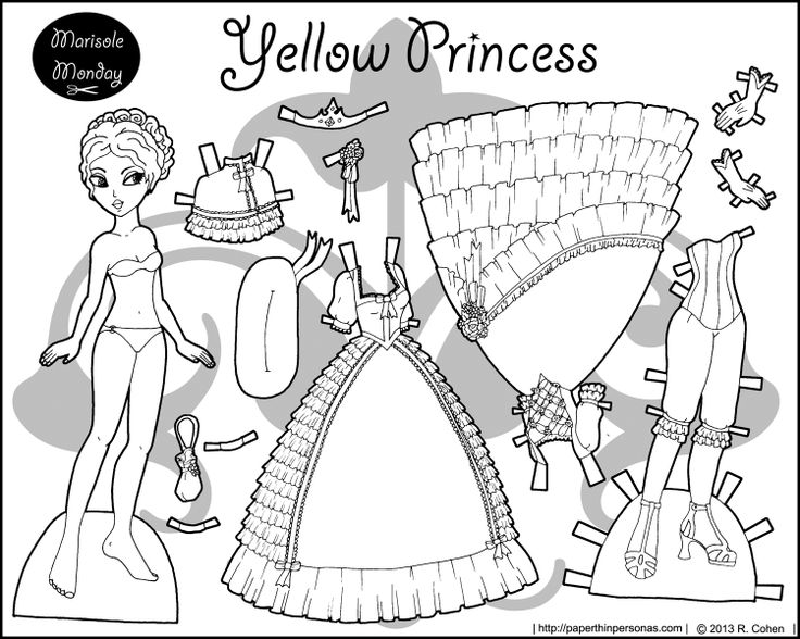 Four paper doll princess coloring pages to print princess paper dolls princess paper dolls printable paper dolls