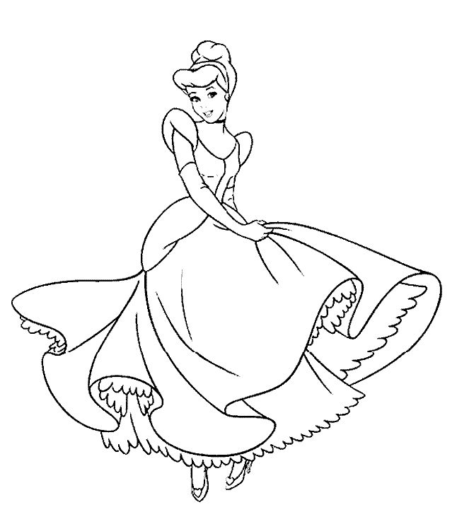 Coloring pages of princesses in disney cinderella coloring pages disney princess coloring pages princess coloring pages