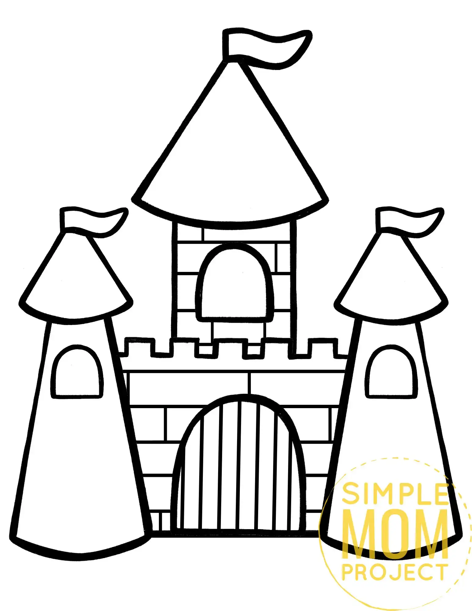 Free printable princess castle template â simple mom project