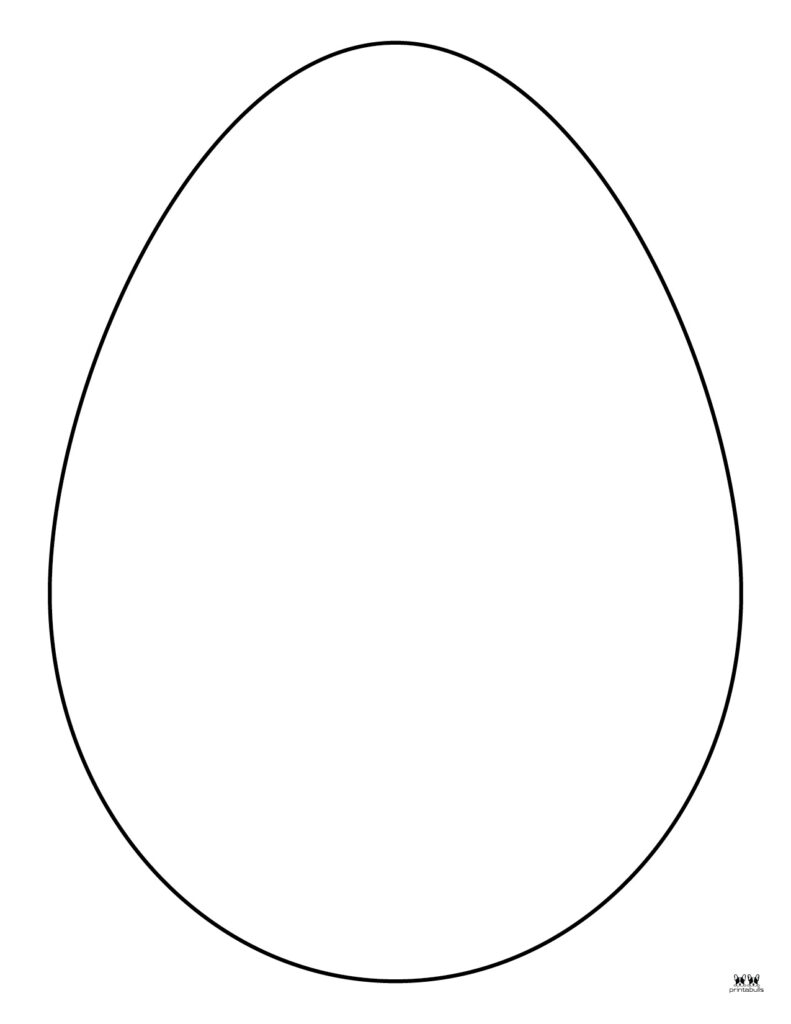Easter egg templates coloring pages