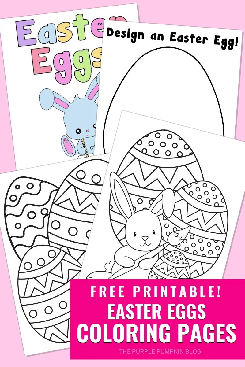 Easter eggs loring pages to print for free