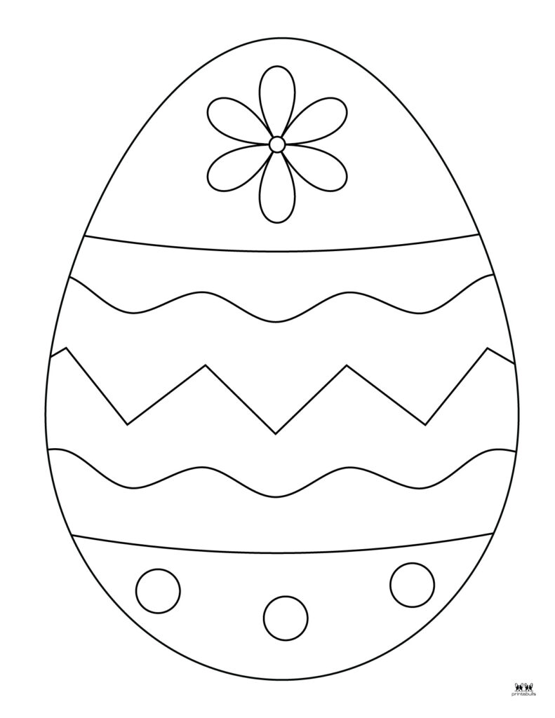 Easter egg templates coloring pages