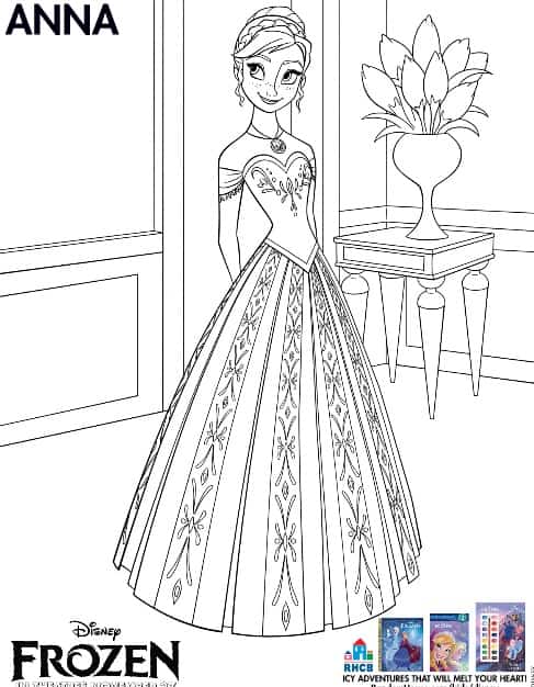Free frozen printables coloring pages