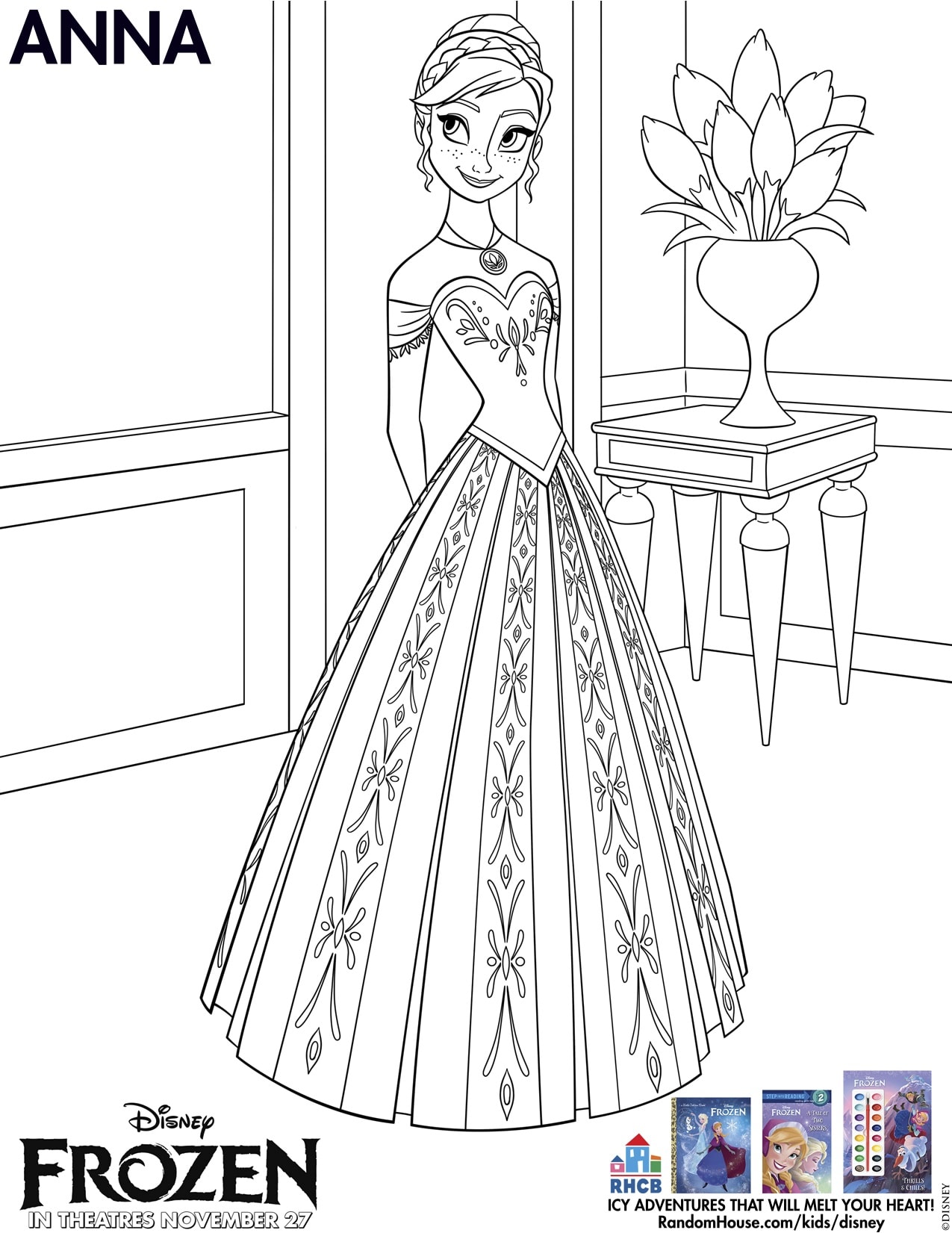 Disneys frozen coloring pages and printables for kids