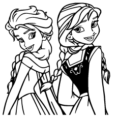 Beautiful frozen coloring pages for your little princess