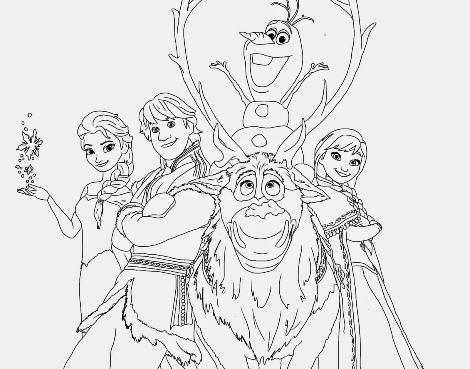 Disneys frozen coloring pages