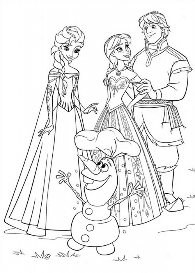 Get this frozen coloring pages free printable