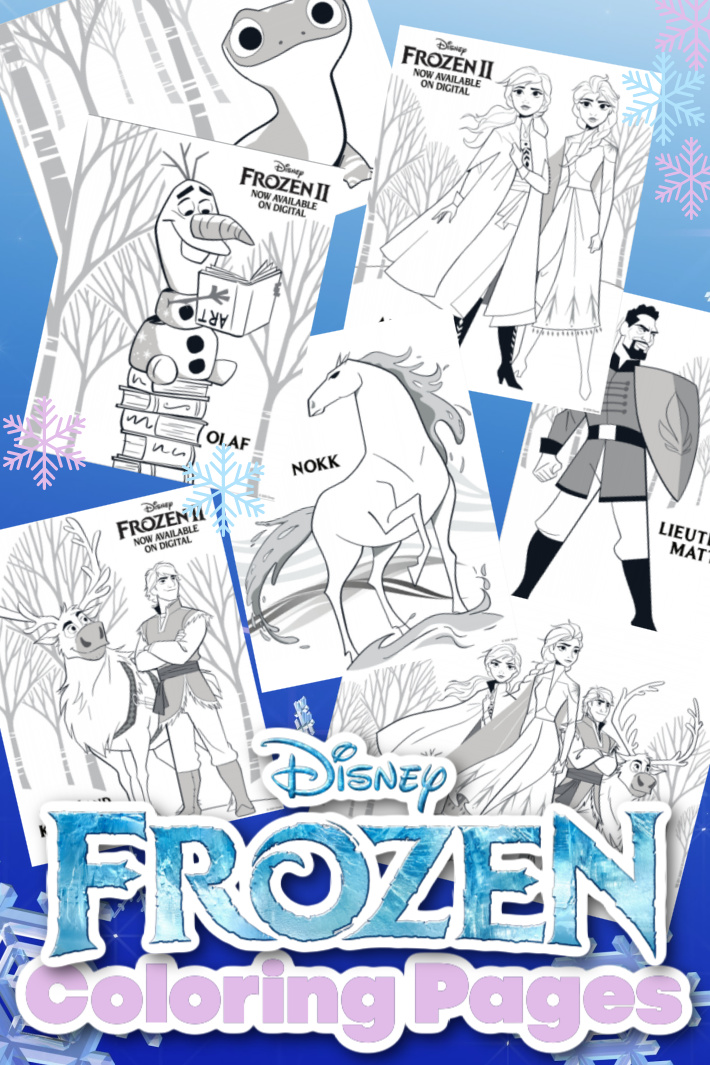 Frozen coloring page free printable