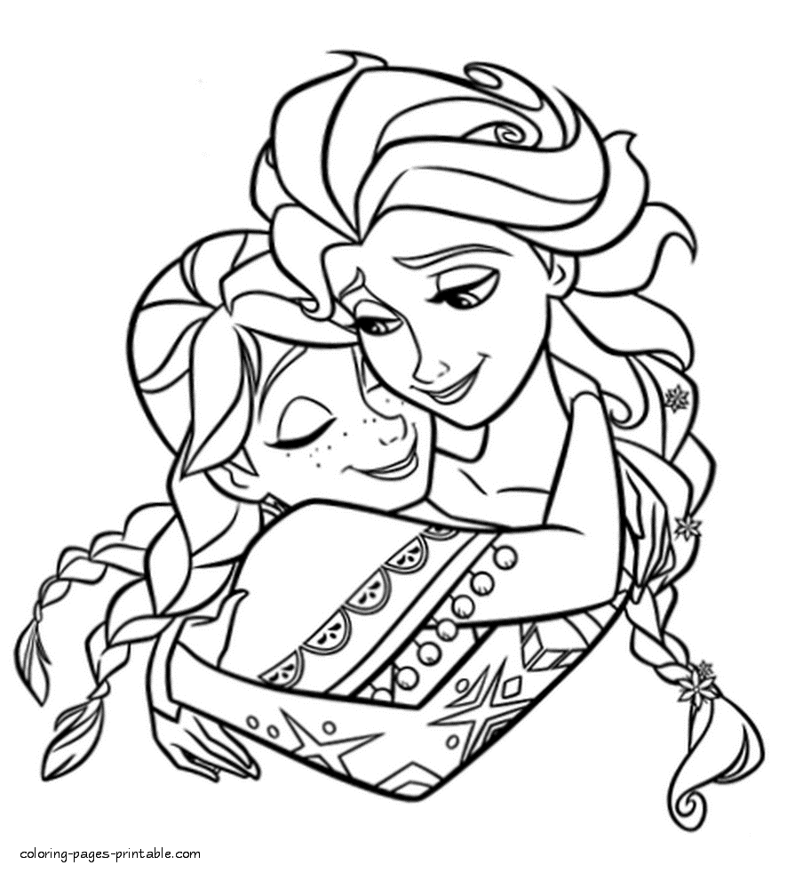 Free printable frozen coloring pages coloring