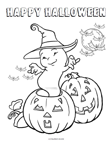 Happy halloween coloring page â free printable