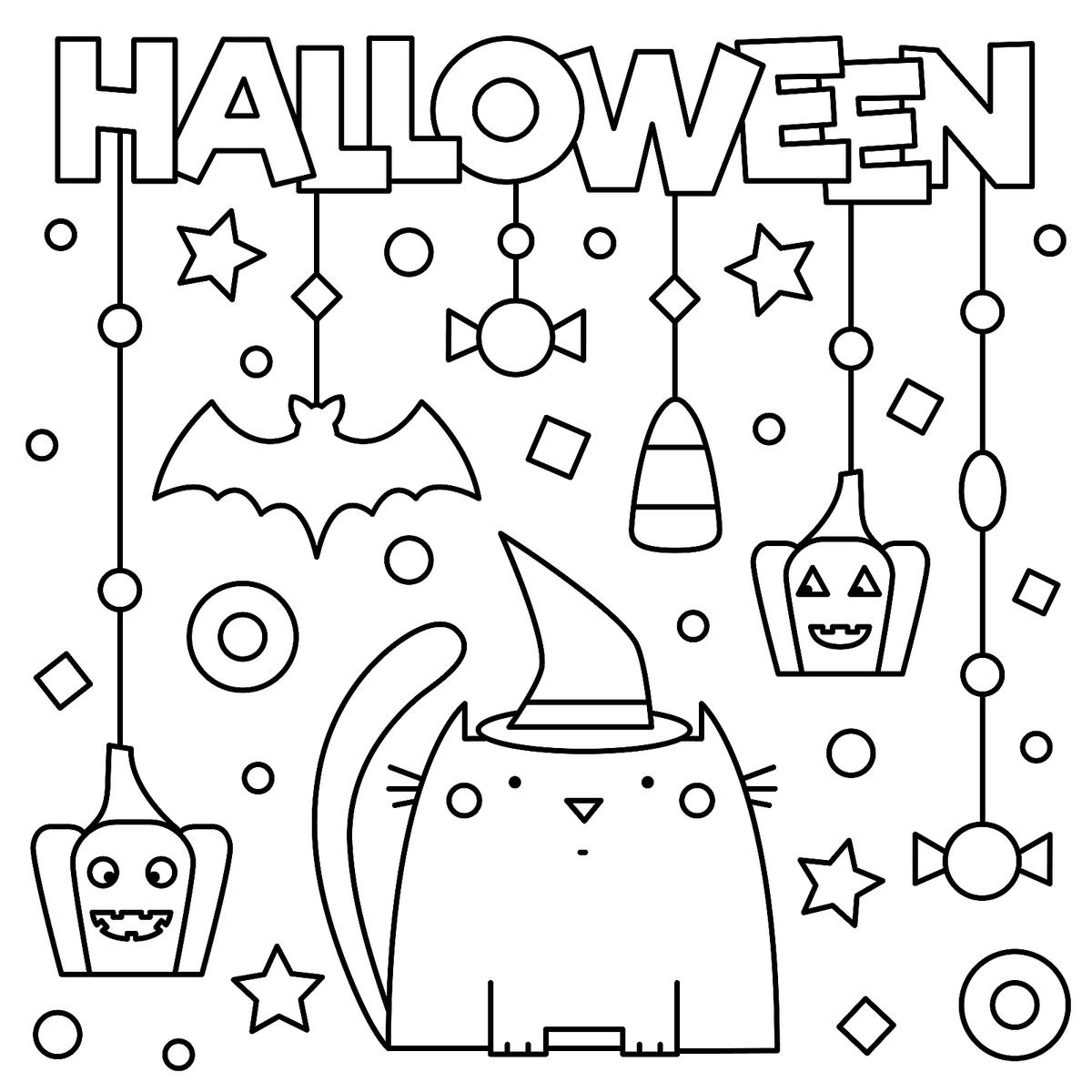 Halloween coloring pages free printable halloween activities for kids printables mom