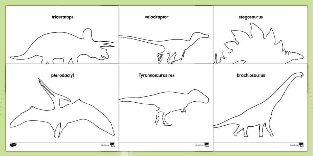 Printable dinosaur templates prekindergarten usa