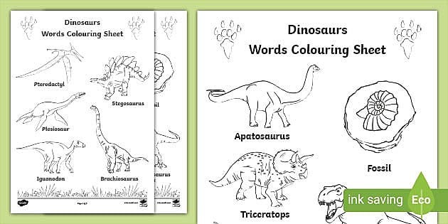 Dinosaur outline drawing templates for louring in