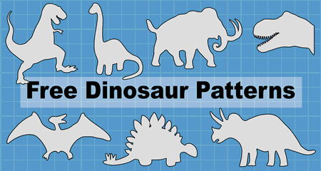Dinosaur patterns and stencils printable templates â diy projects patterns monograms designs templates