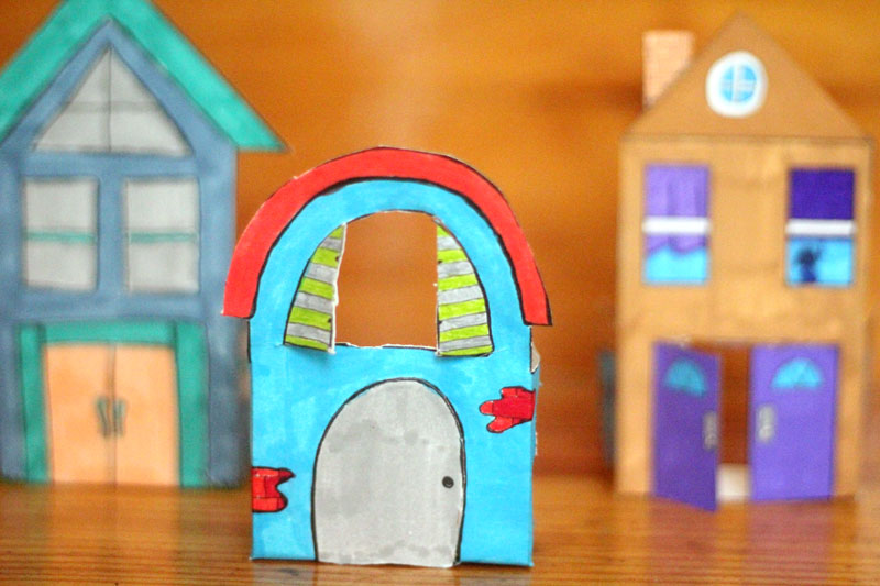 Foolproof free printable paper houses for kids and grown