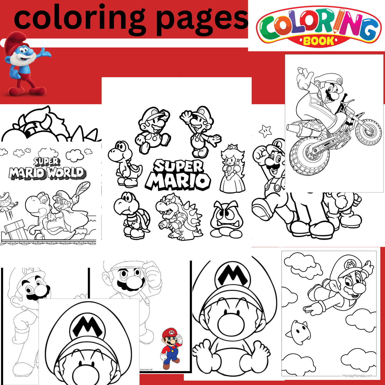 Super mario coloring book super mario coloring pages made by teachers