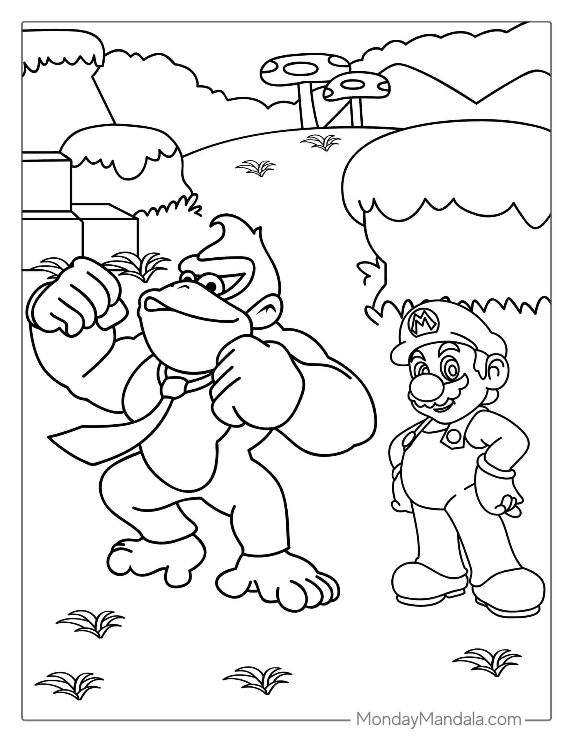 Mario coloring pages free pdf printables mario coloring pages super mario coloring pages coloring pages
