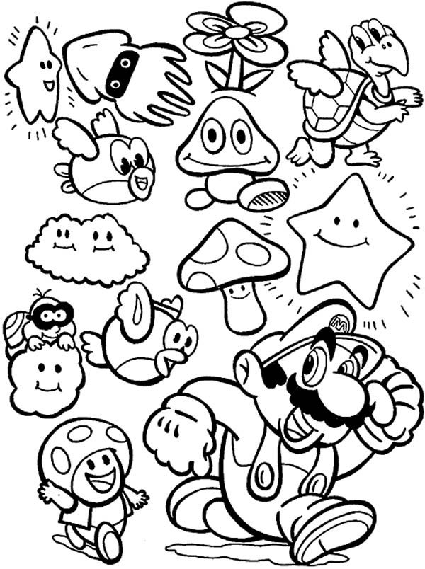 Super mario characters coloring pages super mario coloring pages super coloring pages mario coloring pages