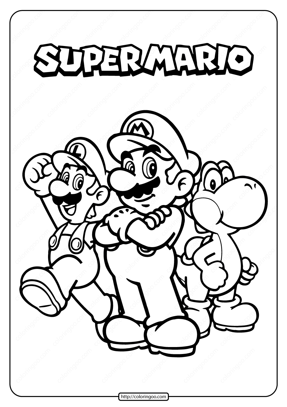Free printable super mario pdf coloring page super mario coloring pages mario coloring pages coloring pages