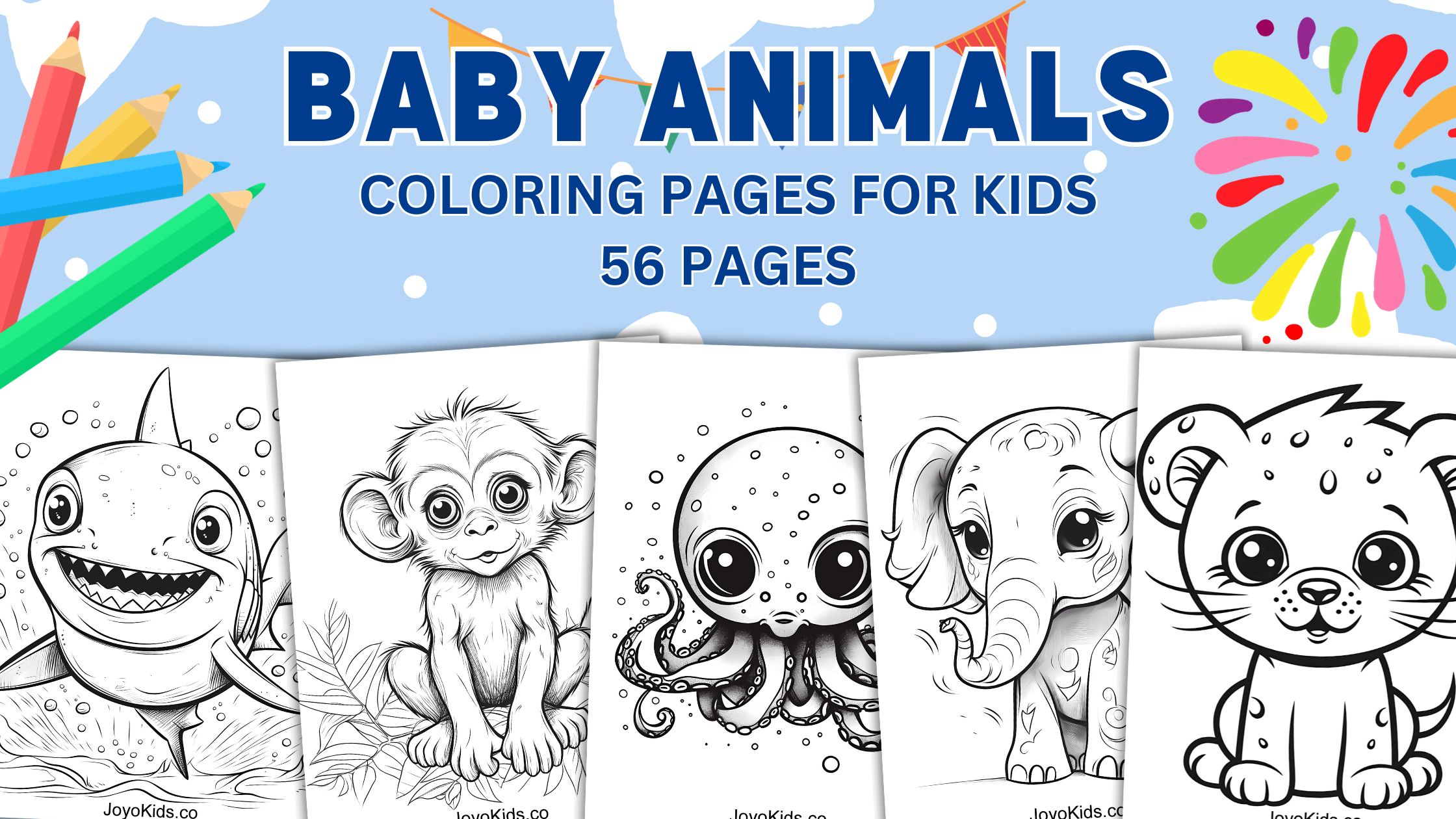 Free baby animals loring pages for kids creative and fun loring experience