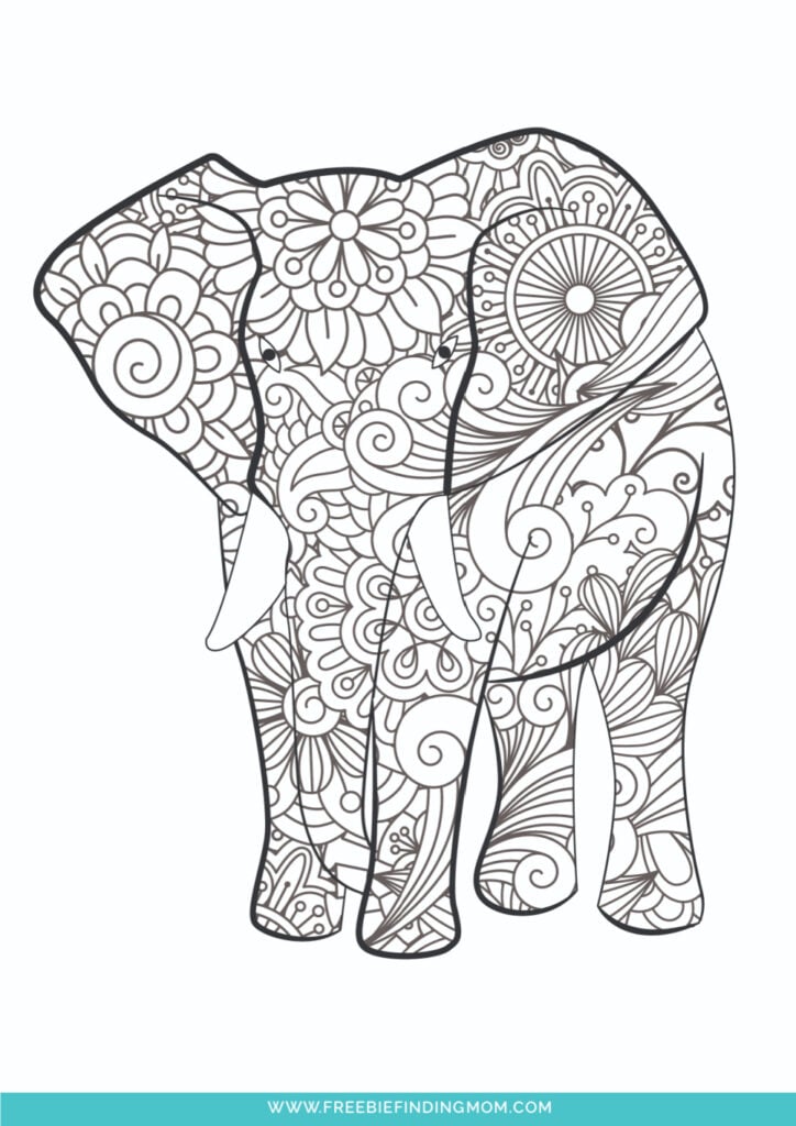 Printable cute animal coloring pages for adults and kids