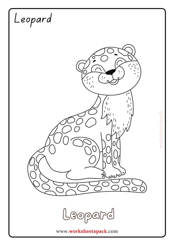 Free jungle animal coloring pages pdf