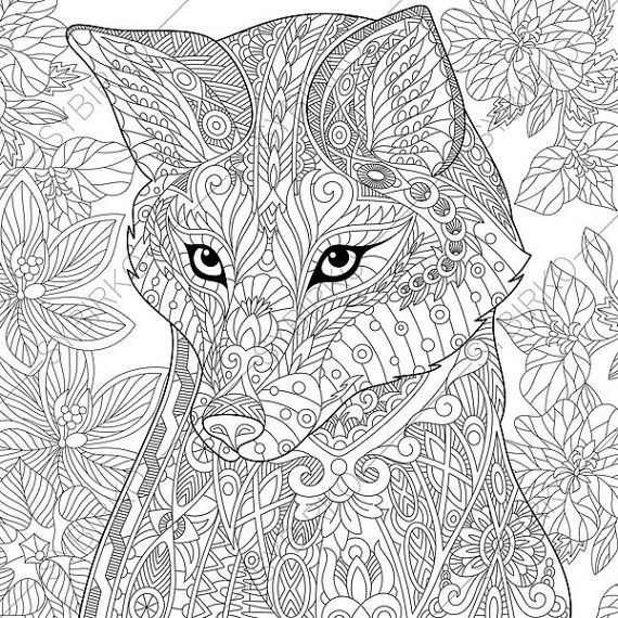 Mandala animals coloring pages coloring book for adults and kids mandala coloring bundle printable pdf coloring book instant download instant download