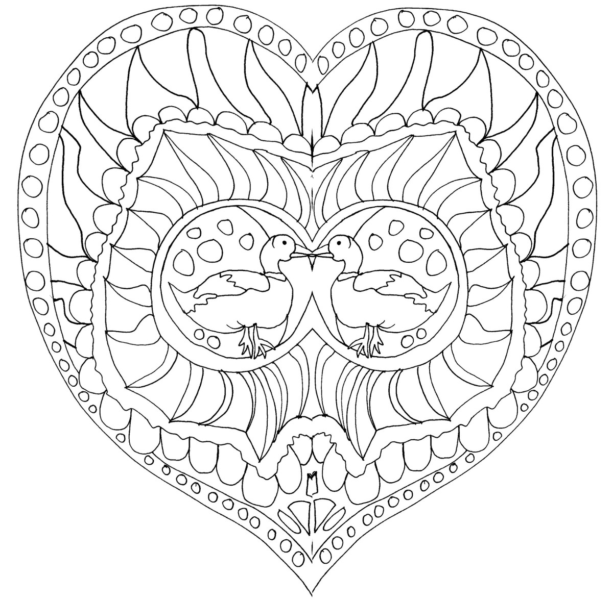 Free printable adult coloring pages featuring animals
