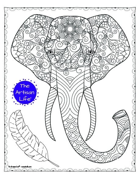 Free animal coloring pages for adults